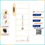 100x40 Kuşe Etiket