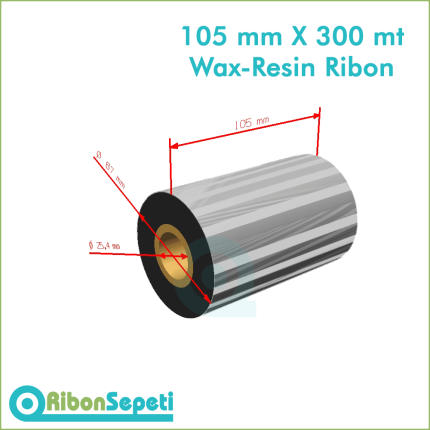 105 mm X 300 mt Wax-Resin Ribon Fiyatı (Online Satın Al)