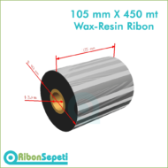 105 mm X 450 mt Wax-Resin Ribon