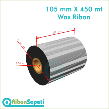 105 mm X 450 mt Wax Ribon (Online Satın Al)