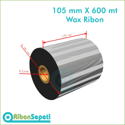 105 mm X 600 mt Wax Ribon (Online Satın Al)