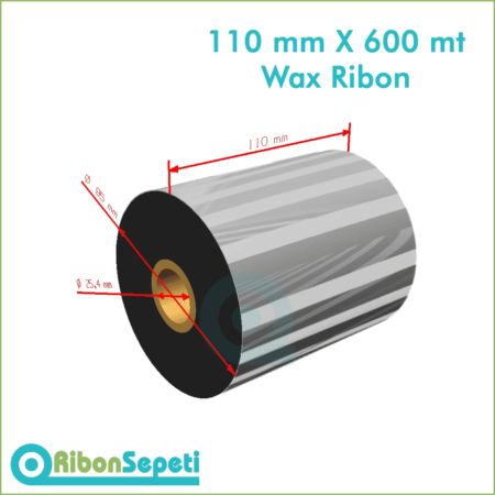 110 mm X 600 mt Wax Ribon (Online Satın Al)