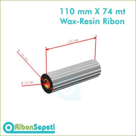 110 mm X 74 mt Wax-Resin Ribon Fiyatı (Online Satın Al)