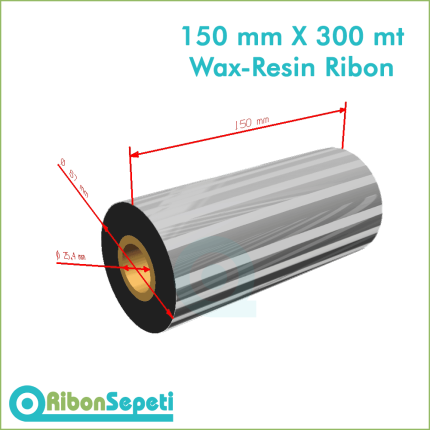 150 mm X 300 mt Wax-Resin Ribon Fiyatı (Online Satın Al)