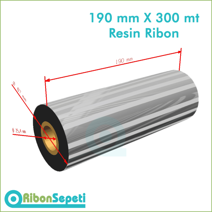 190 mm X 300 mt Resin Ribon Fiyatı (Online Satın Al)