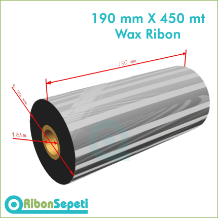 190 mm X 450 mt Wax Ribon (Online Satın Al)