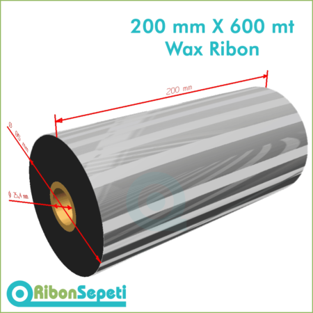200 mm X 600 mt Wax Ribon (Online Satın Al)