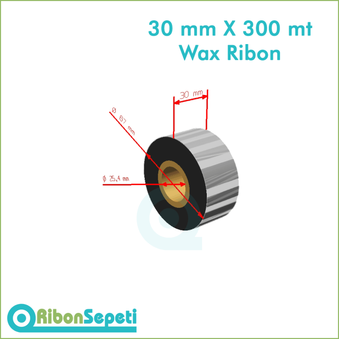 30 mm X 300 mt Wax Ribon Fiyatı (Online Satın Al)