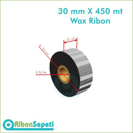 30 mm X 450 mt Wax Ribon (Online Satın Al)