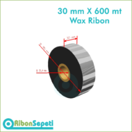 30 mm X 600 mt Wax Ribon (Online Satın Al)