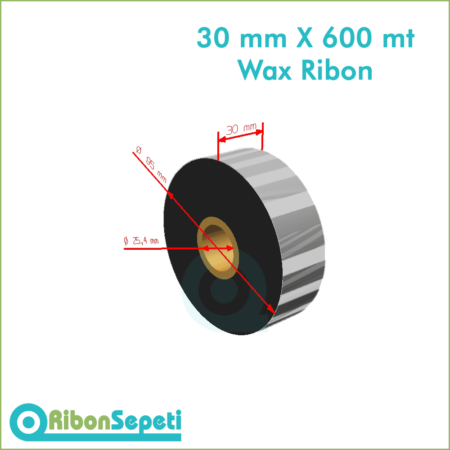 30 mm X 600 mt Wax Ribon (Online Satın Al)