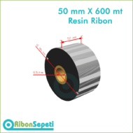 50 mm X 600 mt Resin Ribon