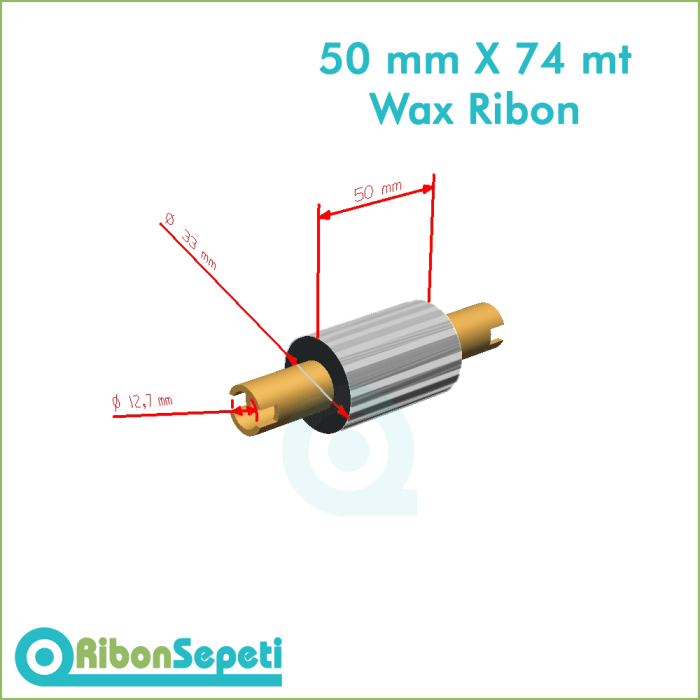 50 mm X 74 mt Wax Ribon Fiyatı (Online Satın Al)
