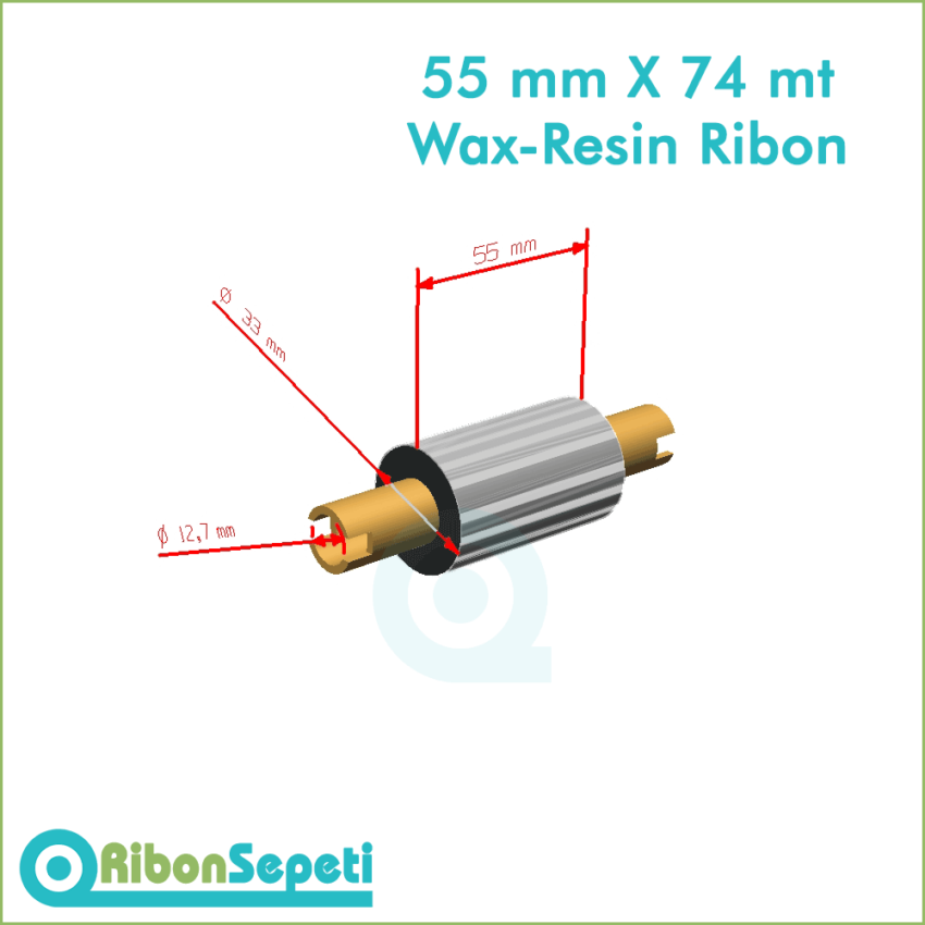 55 mm X 74 mt Wax-Resin Ribon Fiyatı (Online Satın Al)
