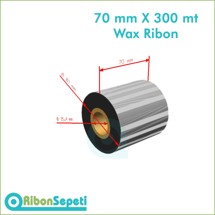 70 mm X 300 mt Wax Ribon Fiyatı (Online Satın Al)