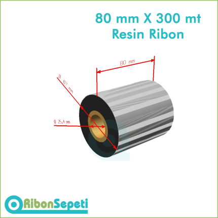 80 mm X 300 mt Resin Ribon Fiyatı (Online Satın Al)