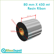 80 mm X 450 mt Resin Ribon