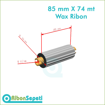 85 mm X 74 mt Wax Ribon Fiyatı (Online Satın Al)