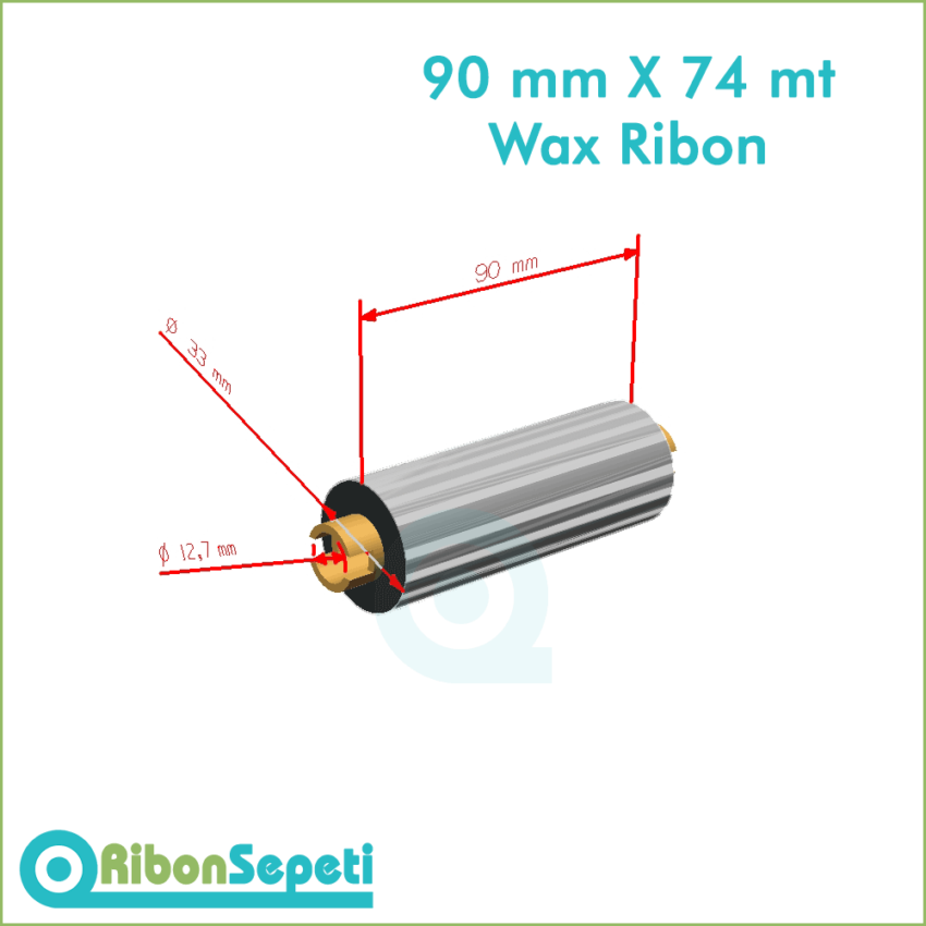 90 mm X 74 mt Wax Ribon Fiyatı (Online Satın Al)