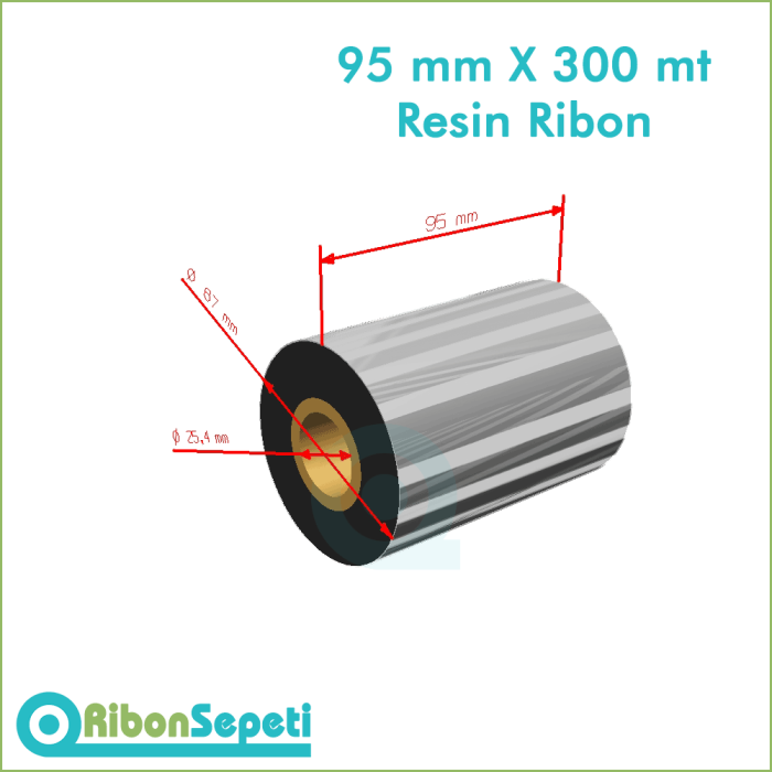95 mm X 300 mt Resin Ribon Fiyatı (Online Satın Al)