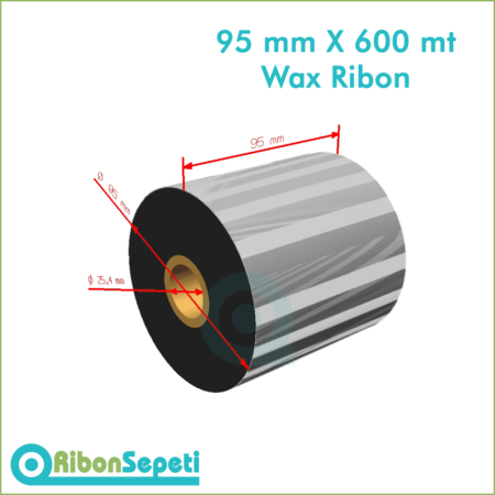 95 mm X 600 mt Wax Ribon (Online Satın Al)
