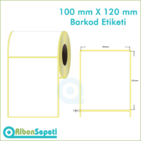 100x120 mm Boş (Beyaz) Etiket