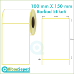 100x150 mm Boş (Beyaz) Etiket