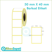 50x40 mm Boş (Beyaz) Etiket