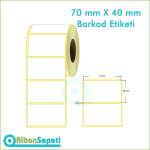 70x40 mm Boş (Beyaz) Etiket