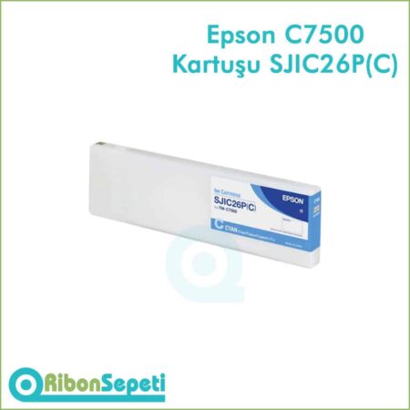 Epson Colorworks TM-C7500 Cyan Kartuş Fiyatı SJIC26P(C)