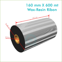 160 mm X 600 mt Wax-Resin Ribon