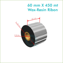 60 mm X 450 mt Wax-Resin Ribon