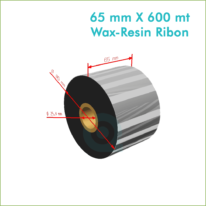 65 mm X 600 mt Wax-Resin Ribon