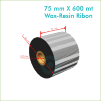 75 mm X 600 mt Wax-Resin Ribon