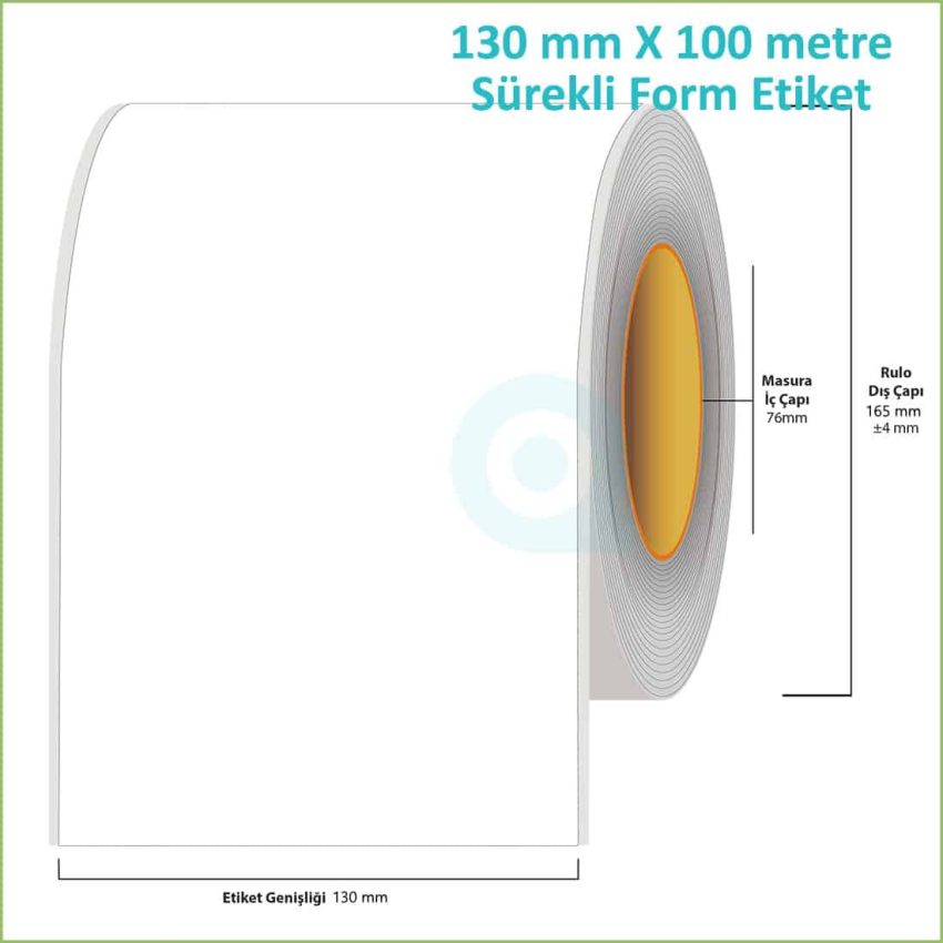 130 mm X 100 metre sürekli form Epson etiket fiyatı
