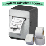 Astarsız Etiket Yazıcı, Yapışkanlı Pos Rulolarına Baskı Yapar